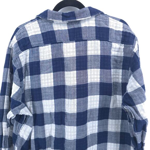Levis Men Standard Fit Blue Check Plaid Lined Collard Button Up Longsleeve XXL - Picture 9 of 11